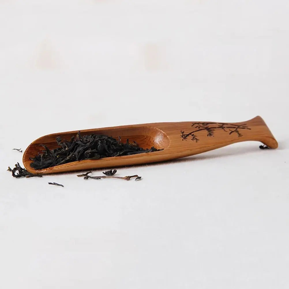 Teaware Accessories Spoon Coffee Filter Scoop Tableware Wooden Chinese Style