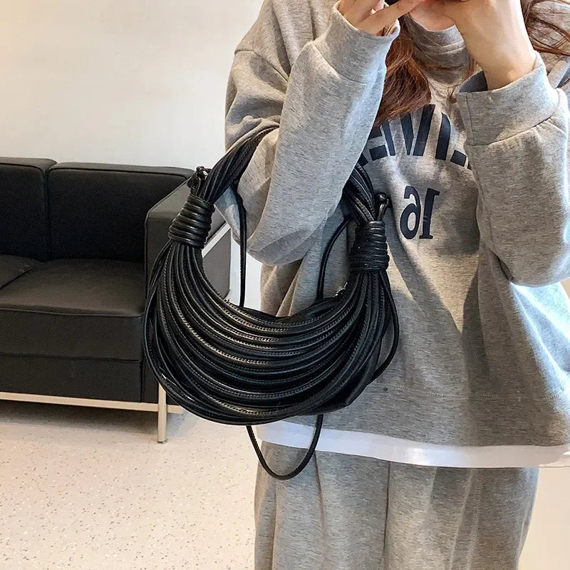 2023 Luxus Frauen Handtaschen Designer Marke handgewebte Nudelbeutel