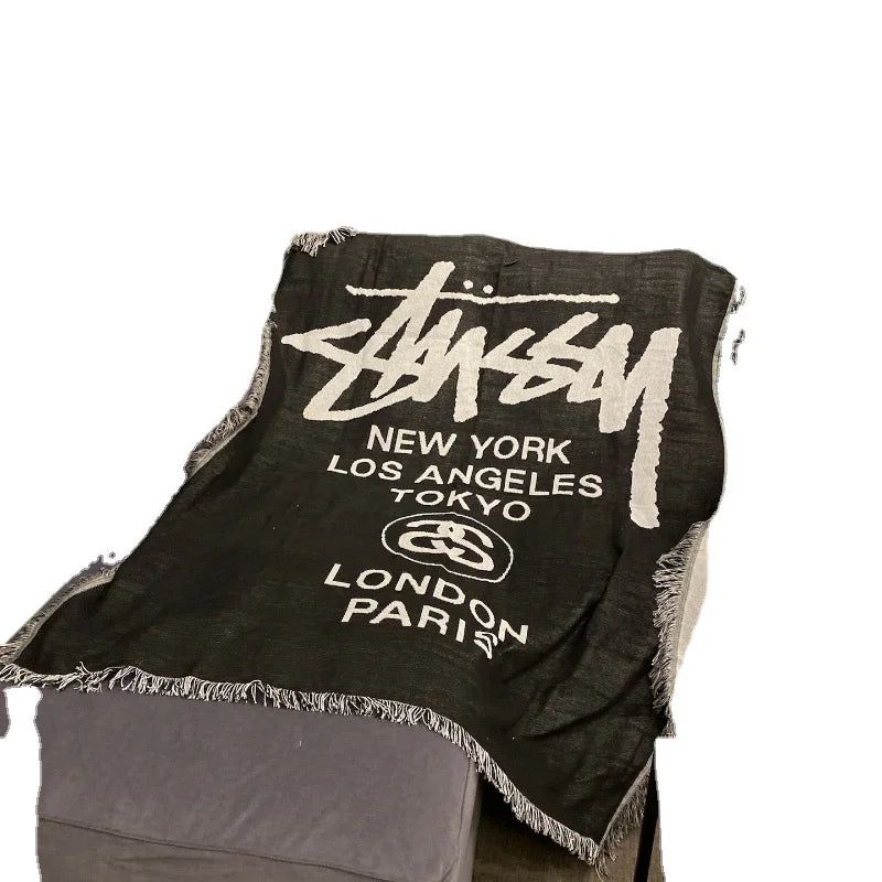 Premium Quality American Brand Street Trend Blanket for Sofa and Camping Bed Blankets & Throws Bedspread The Throw Picnic Home