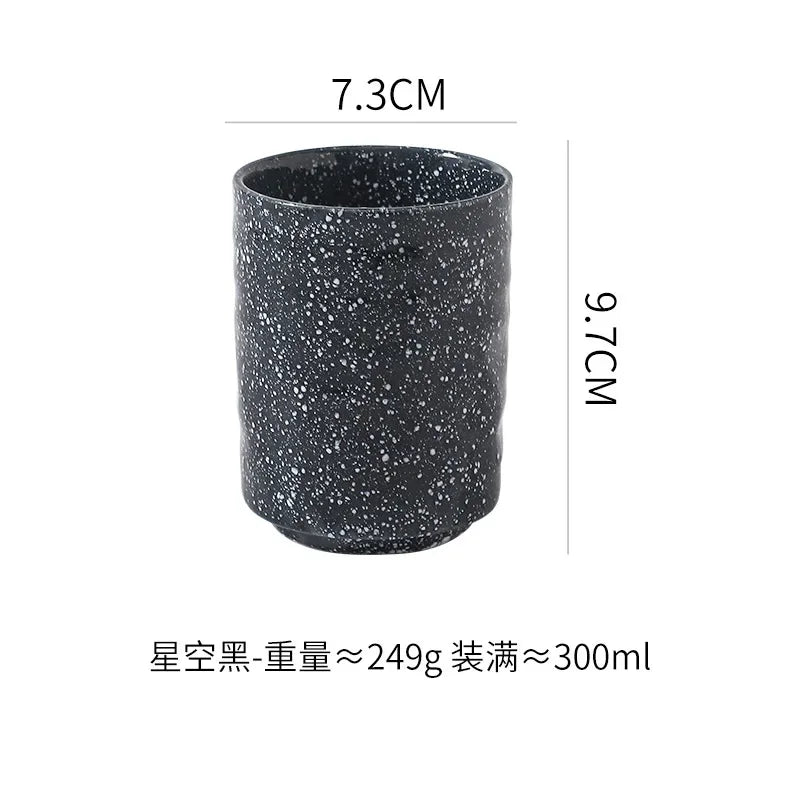 Ceramic Water Cup Creative Japanese Sushi Set Cup Office Water Cup Conference Cup Large Capacity Simple Water Cup Tableware