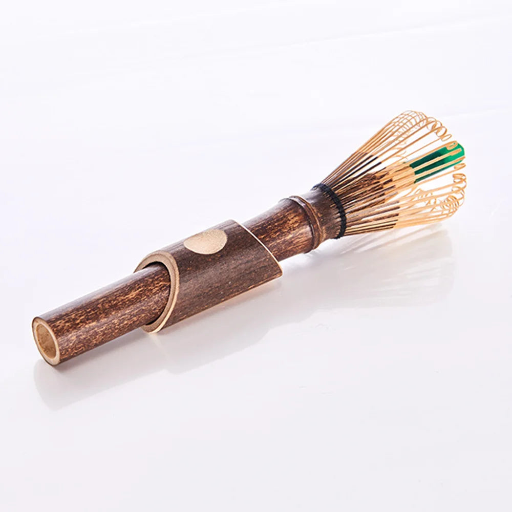 Matcha Whisk With Long Handle Matcha Powder Brush Tool Matcha Ceremony Accessory Japanese Style Handcurled Bamboo Tea Whisk