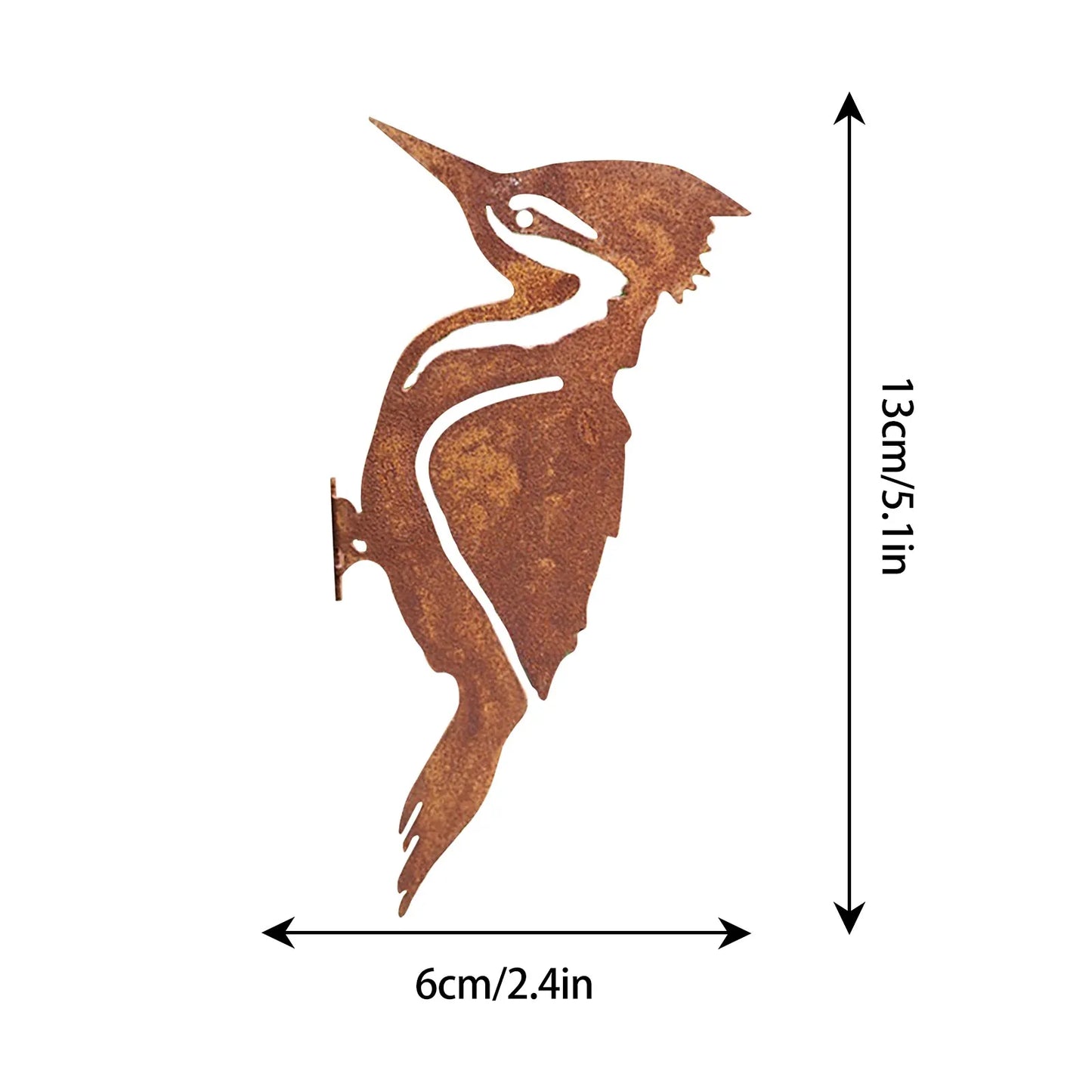 Rusty metalen vogels silhouetten tuin hek decor spechten robin country yard ring ontwerpprogramma kunst tuinieren decoratie benodigdheden