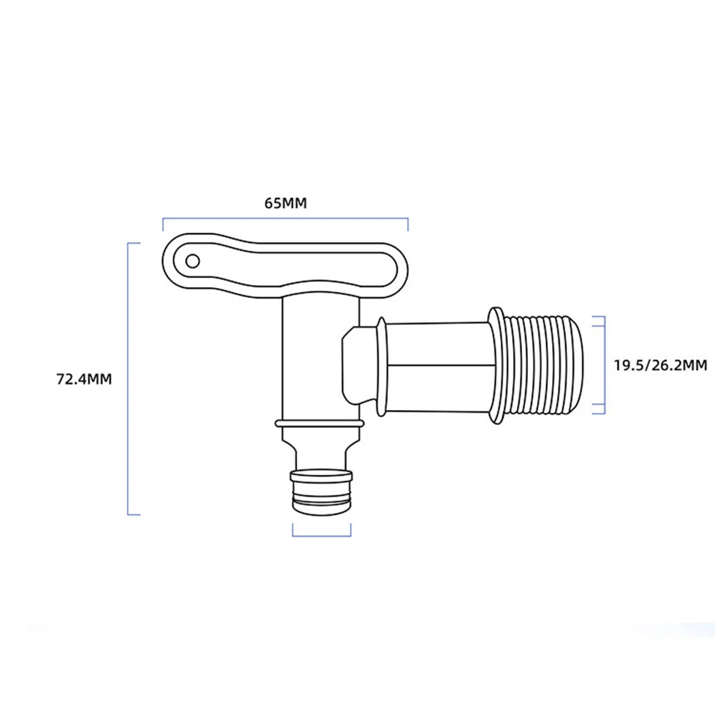Plastic Faucet Jar Wine Barrel Water Tank Faucet With Filter For Rain Barrel Black Home Garden Switch Connectors Tools 1PC