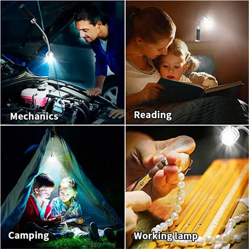 Magnetik në natyrë BBQ Barbecue Grill LED LED LED Dritat e rregullueshme LED fleksibël LED 360 gradë Llamba Rezistente ndaj nxehtësisë GOOSENECK LANTER
