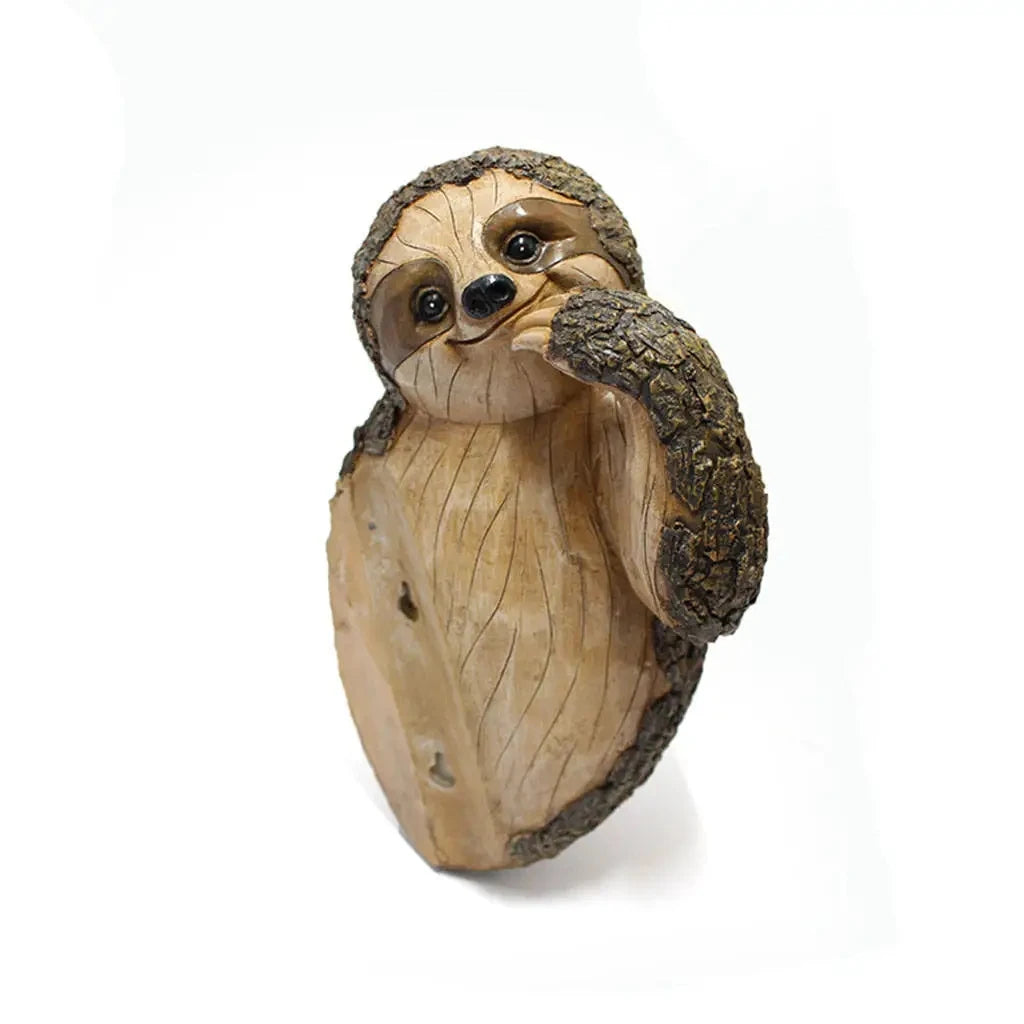 Sloth Statue Hanging Tree Face Creative Outdoor Landscaping Courtyard Patio Decoration Resin Statue Craft Garden Animal Ornament
