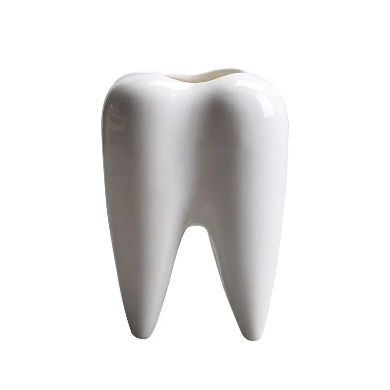 Créativité Tooth Vase Vase Cerramic Flower Arrangement Salon Decoration Décoration Vases MODER