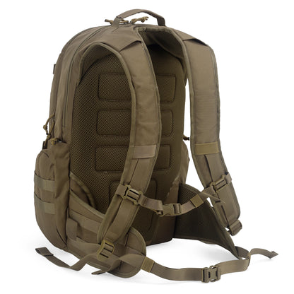 תרמיל טקטי של MardingTop עם כיסוי גשם 35L תיק יום לגברים טרקים לדיג ספורט קמפינג טיולים 600D פוליאסטר