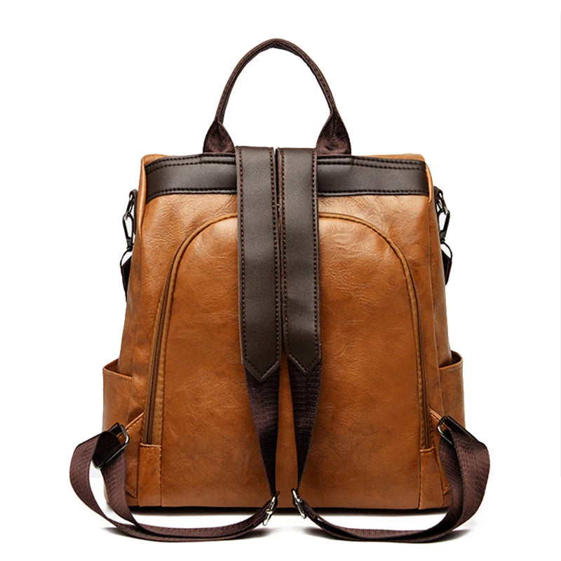 Moda anti-furt femei rucsacuri celebre brand de înaltă calitate PU din piele PU rucsac doamne cu capacitate mare de umăr genți de mână