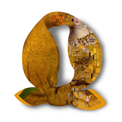 53 cm dipinto ad olio da klimt madame adele 100% sciarpa di seta da donna sciarpe scialli scialli foulard bandana per capelli sciarpa