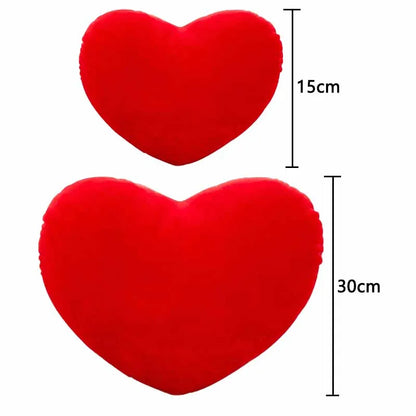 1PC Doll Toy Pillow Red Love Heart Forme en peluche en peluche Pp Coton Coton Décoration Decoration Soft Wedding Decor Lover Kid Gift