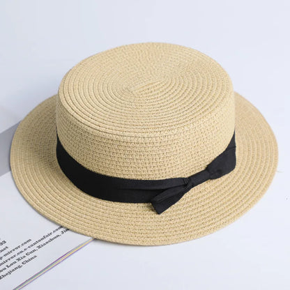 2021 heitt selja vor sumarströnd sandur foreldri-barn sun fedora stráhúfa konur flat toppur fedora hattur sólhlífar húfur
