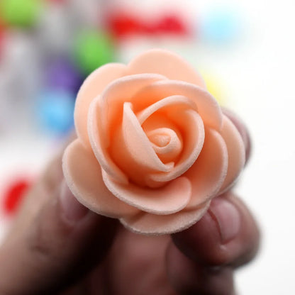 50/100/200/500pcs 3cm skum rose for bjørn kunstige blomster
