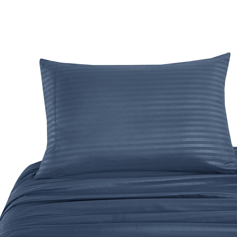 Simple queen King Size Bankets Bates de cama de rayas Juegos de ropa
