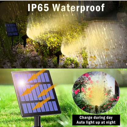 T-SUNRISE LED Aurinkovalaisin ulkona IP65 Vedenpitävä lämmin valkoinen kylmä valkoinen aurinkopuutarhavalaistus ulkona sisustus nurmikkolamput