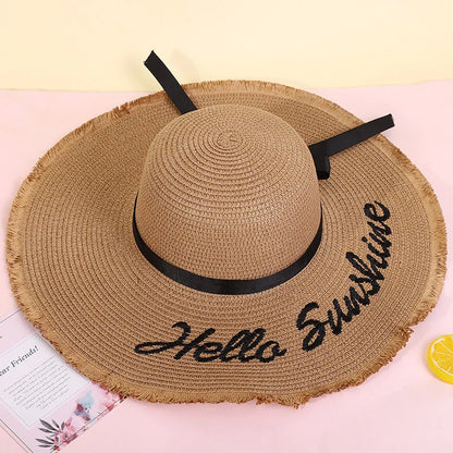 Gratë e nxehta në modë rrumbullakët me ekran të gjerë të diellit me ekranin e diellit në natyrë plazhi fedora kapele elegante Zonja Cap Straw Vintage Panama Cap