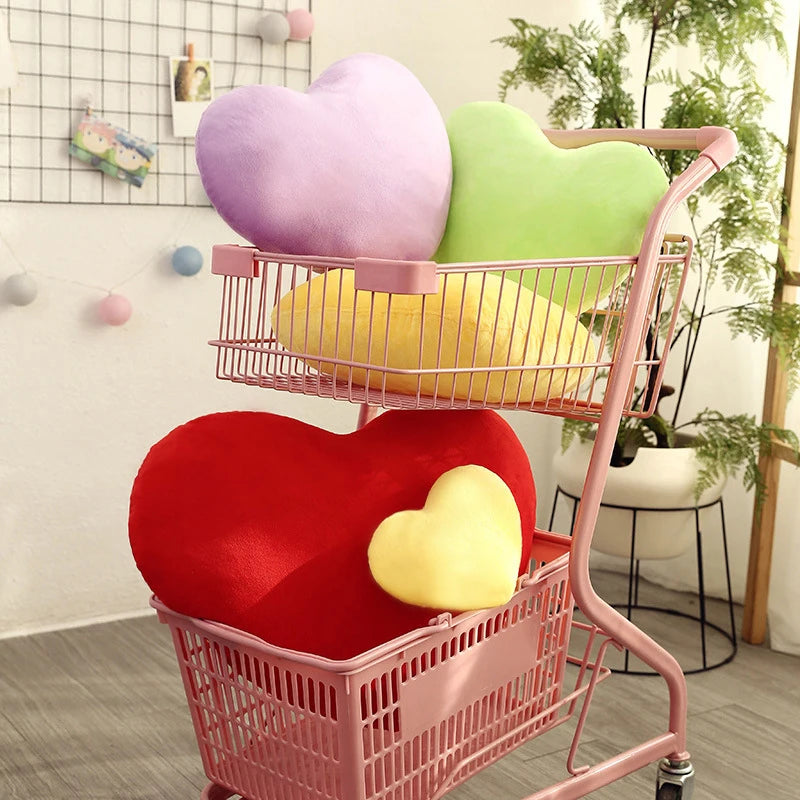 1PC Doll Toy Pillow Red Love Heart Forme en peluche en peluche Pp Coton Coton Décoration Decoration Soft Wedding Decor Lover Kid Gift