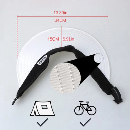 2021 Einföld kvenkyns SUMER SUN VISOR WIDE BRIM HAT SCANE HAT Stillanlegt UV Protection kvenkyns húfa pakkning
