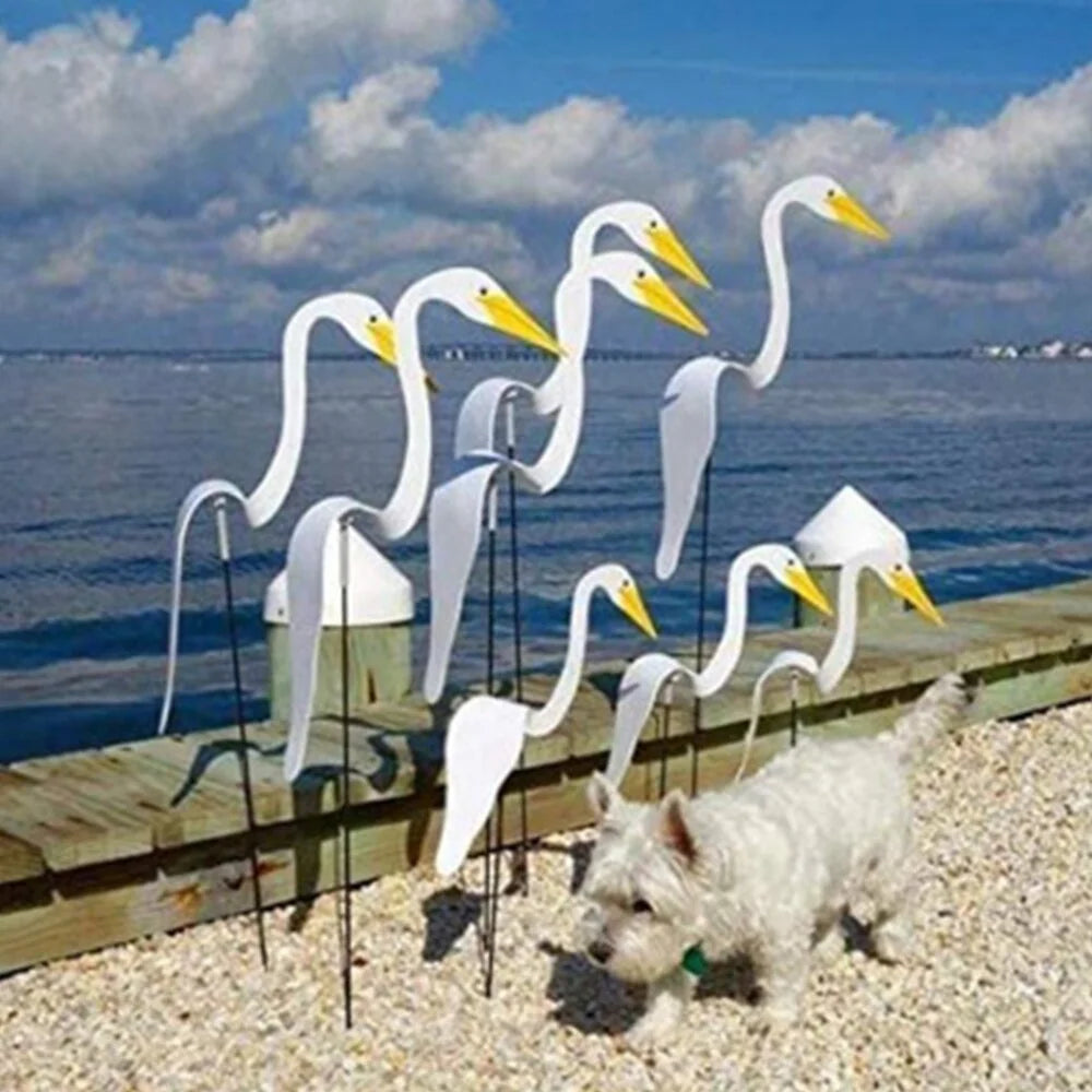 40 cm 3d vrtni Flamingo ukras Šarene vrtložne ptice se kreću s vjetrom kreativnim vanjskim dvorištem podignutim namještajem ukras