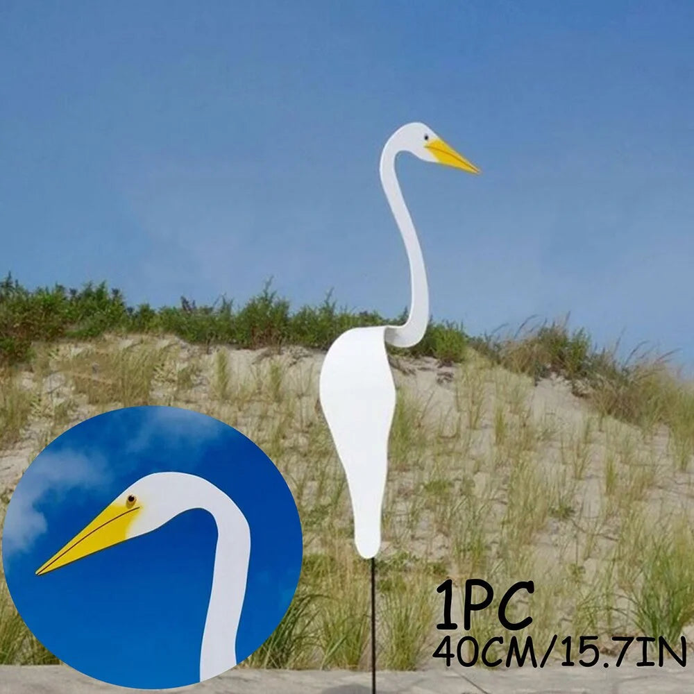 40 cm 3d vrtni Flamingo ukras Šarene vrtložne ptice se kreću s vjetrom kreativnim vanjskim dvorištem podignutim namještajem ukras