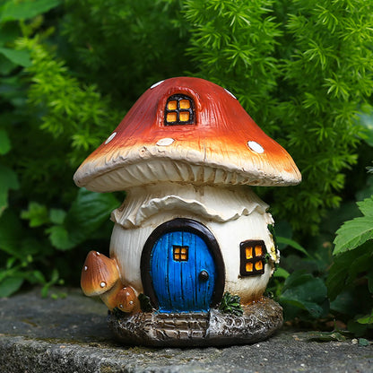 Restin ciuperci decorațiuni de gazon de gazon ornament de decor în aer liber pentru calea terasă de basm statu