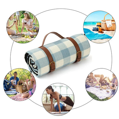 Picknick-deken Waterdichte vochtbestendige grote strandmat draagbare opvouwbare picknickmat voor picknickmat voor buitenste wandelcamping