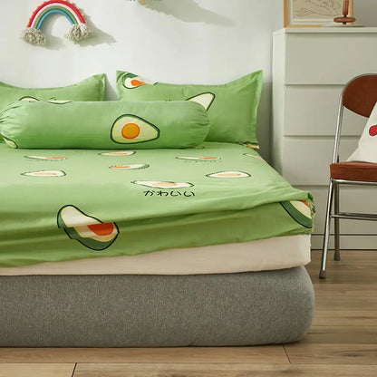 FEPLE AMIPÉE DON REAIN ONONJOY KING TAILLE AVEC COUVERTURE DE LIT ELASTIQUE POUR LES COUVERNES DE MATRESSE DE MATTRE AVOCADO DOUBLE (AUCUNECURATION)