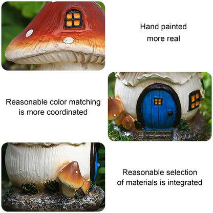 Restin ciuperci decorațiuni de gazon de gazon ornament de decor în aer liber pentru calea terasă de basm statu