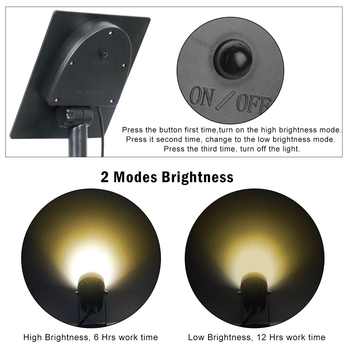 T-SUNRISE LED Aurinkovalaisin ulkona IP65 Vedenpitävä lämmin valkoinen kylmä valkoinen aurinkopuutarhavalaistus ulkona sisustus nurmikkolamput