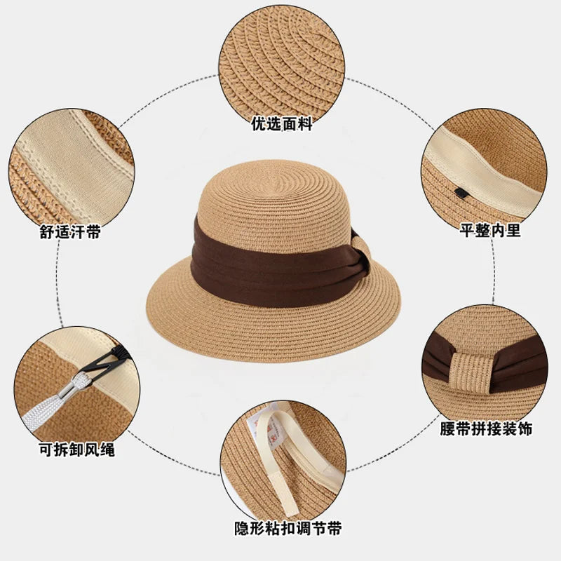 NUEVA LLEGA SUN BEACH SABE FEMENA SUMMER SUM CAPTABLE COMPLEDO Sombrero de paja Estudios Viajes Viajes Sombrero plegable Sombrero de viaje B-7842