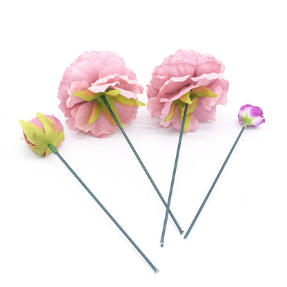 20pcs 15/25/40cm Artificial Green Flower Haste Diy Material Floral