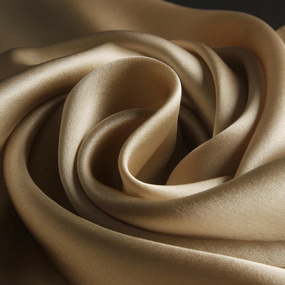 Bufanda de seda 100% real Mujeres Marca de lujo 2021 Wraps Natural Silk Silks Wraps for Ladies Solid Teckerchief Silk Foulard