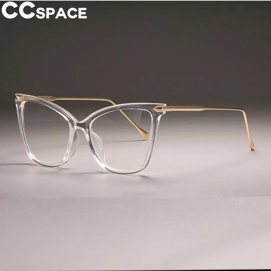 45077 Lady Cat Eye Glasses Rámy pro ženy sexy nadrozměrný kovový rám návrhář optických brýlí módní brýle