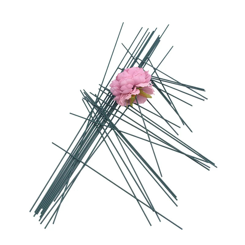 20pcs 15/25/40cm Artificial Green Flower Haste Diy Material Floral