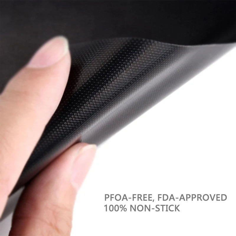 0,25 mm BBQ Grill Mat -sarja, 100% tarttumattomat leivontamatot - toimii kaasulla, hiilellä, sähkögrillillä ja muillakin - grillityökaluilla