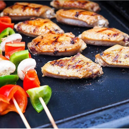 0,25 mm BBQ Grill Mat -sarja, 100% tarttumattomat leivontamatot - toimii kaasulla, hiilellä, sähkögrillillä ja muillakin - grillityökaluilla