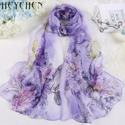 Kvinner mote chiffon georgette silkeskjerf for muslim