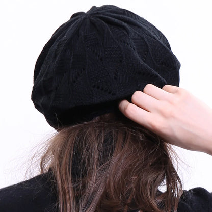 Geebro Women's Plain Kolor Dzian Beret Hat Ladies Francus