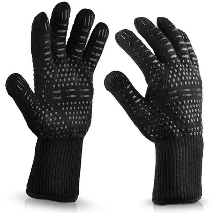 1/2PC Doreza BBQ 300-500centigrade Extreme Rezistente ndaj nxehtësisë ARAMID Doreza Grill Grill BBQ Pambuku për Mjetet e Pjekjes së Kuzhinës