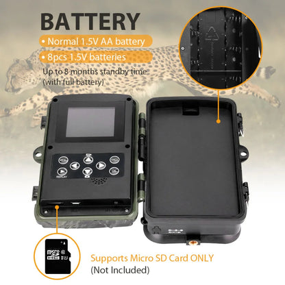 Hunting Camera Wild Trail Cameras HC801A 16MP 1080P  IP65 Photo Trap  Wildlife Surveillance Cams Scout Tracking