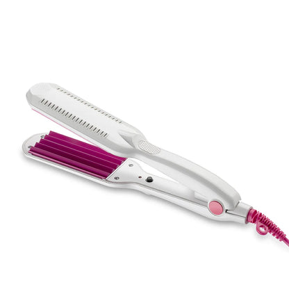 Controle de temperatura corrugada Curling alisador crimper crimpador macio ondas pequenas ondula