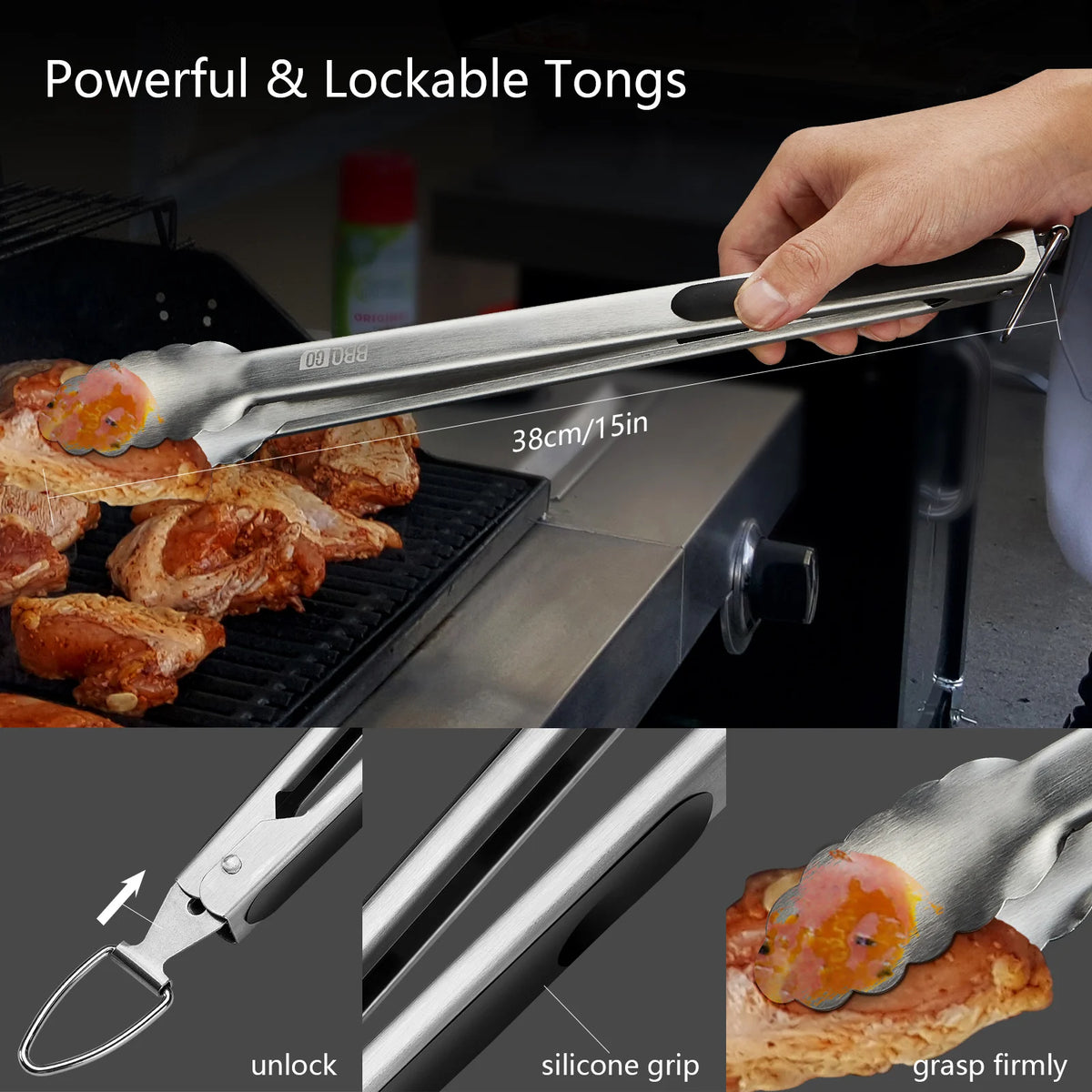 Strumenti BBQGO in acciaio inossidabile BBQ SET SET TAMPAGGIO SPACCOLA PROCESSO PORTAT PORTATILE BABECUE BRILLING UTENSILE ACCESSI DI COUCINA