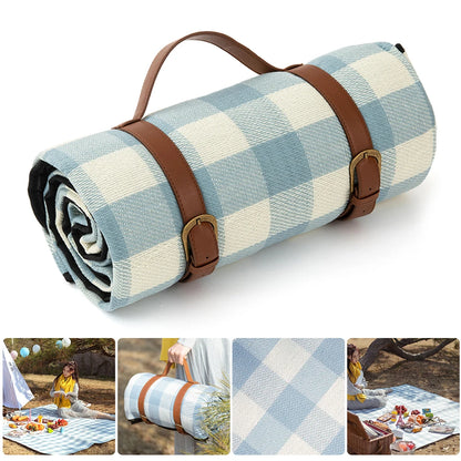 Picknick-deken Waterdichte vochtbestendige grote strandmat draagbare opvouwbare picknickmat voor picknickmat voor buitenste wandelcamping
