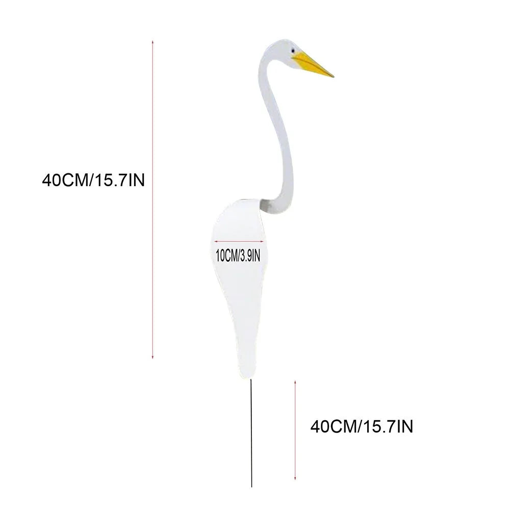 40 cm 3d vrtni Flamingo ukras Šarene vrtložne ptice se kreću s vjetrom kreativnim vanjskim dvorištem podignutim namještajem ukras