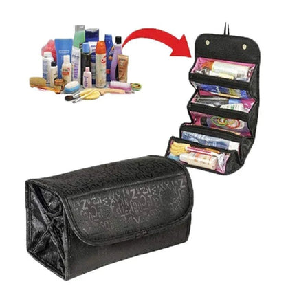 Bolsa de maquiagem cosmética de 4 camadas de 4 camadas