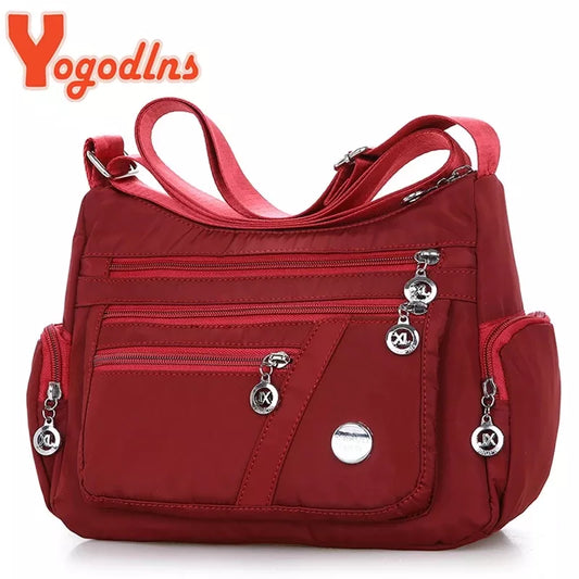 Yogodlns moda kobiety na ramię Messenger Bag Wodoodporne nylonowe torebki work crossbody z Oxford Crossbody