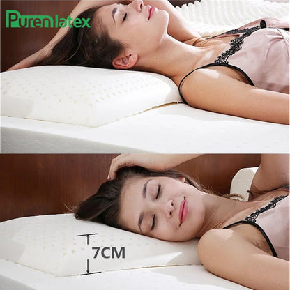 PURENLATEX 60*40*7 Tailandia Látex natural de la almohada de almohada de almohada de la columna