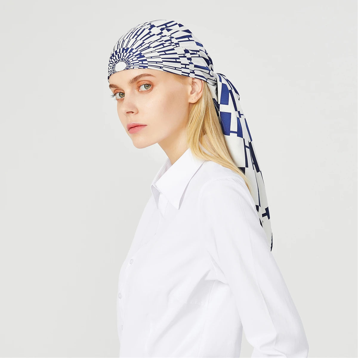 Lenços quadrados de 90cm de luxo lenço de seda hijab marca feminino lenço de lenço artesanal escada ladra ladies bandana bandana bandana