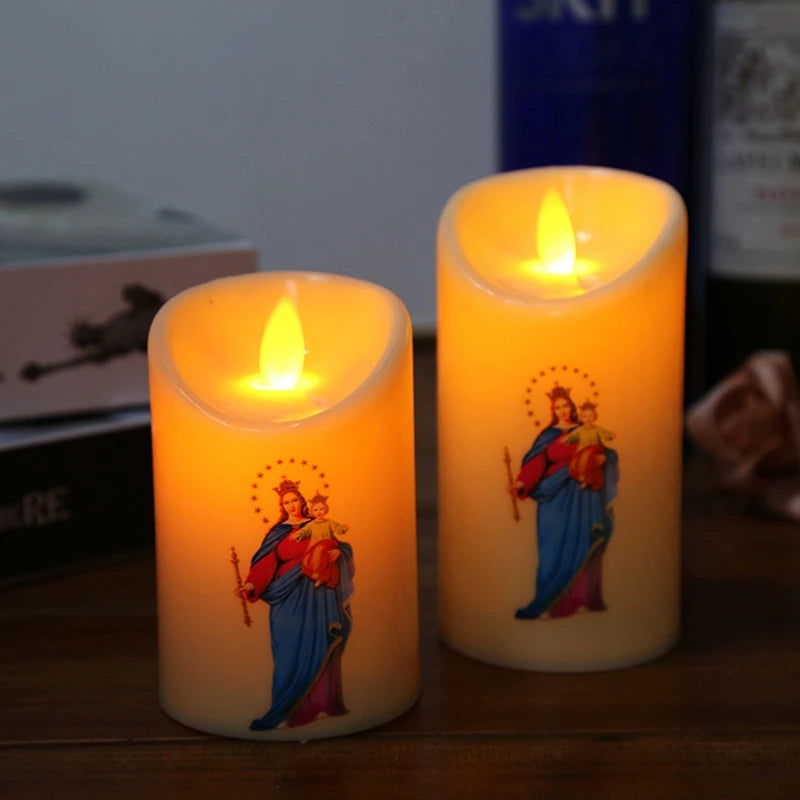 Qirinj Jezu Krishti Llambë LED LED LED TEALIGHT ROMANTIKE POLLA ROMANT