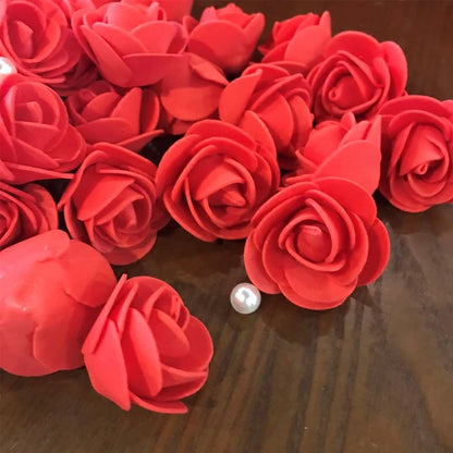 50/100/200/500pcs 3cm skum rose for bjørn kunstige blomster