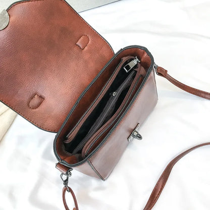 Inverno novo bloqueio bola de ombro de couro pu